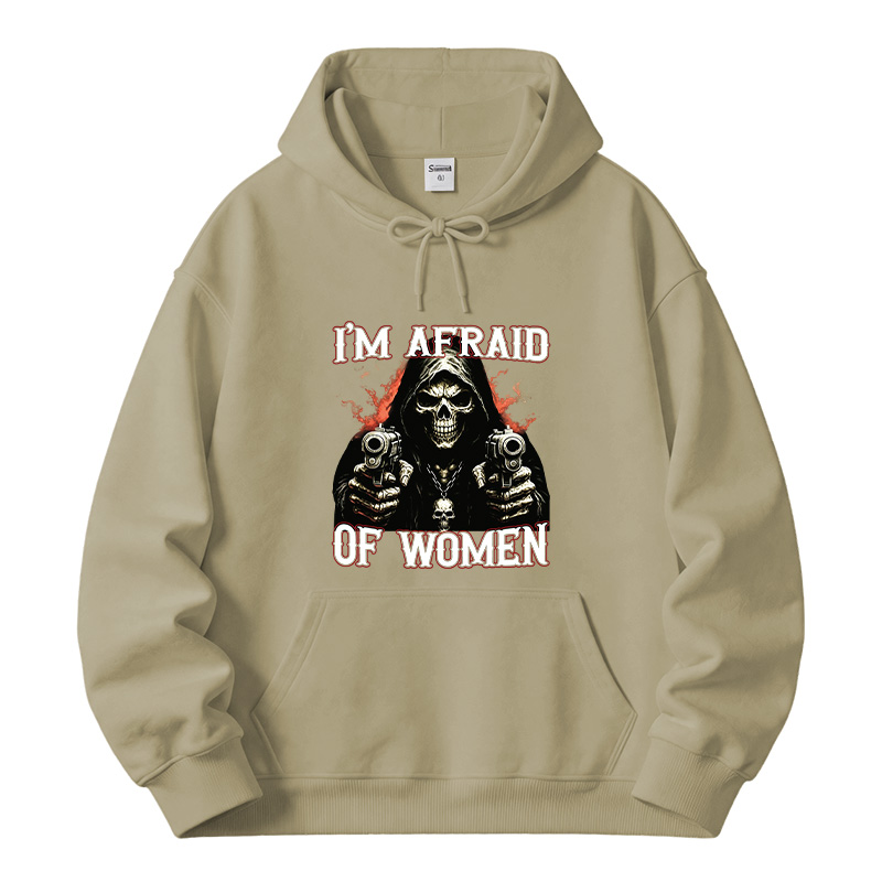 Tokyocanvas I'm Afraid Of Women Fleece Lined Hoodie