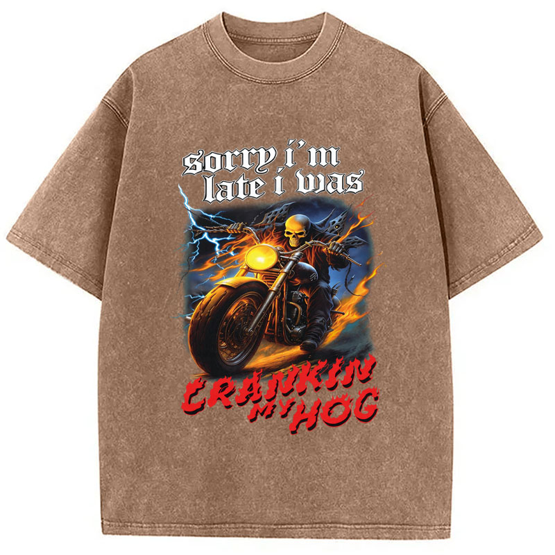 Tokyocanvas Sorry I'm Late Washed T-Shirt