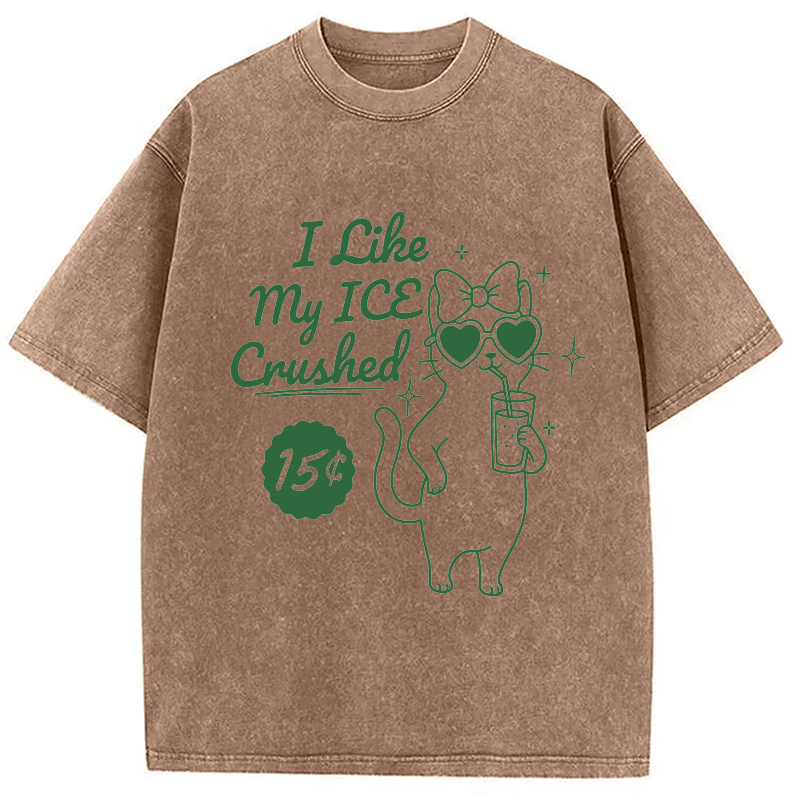 Tokyocanvas I Like My ICE Crushed Washed T-Shirt