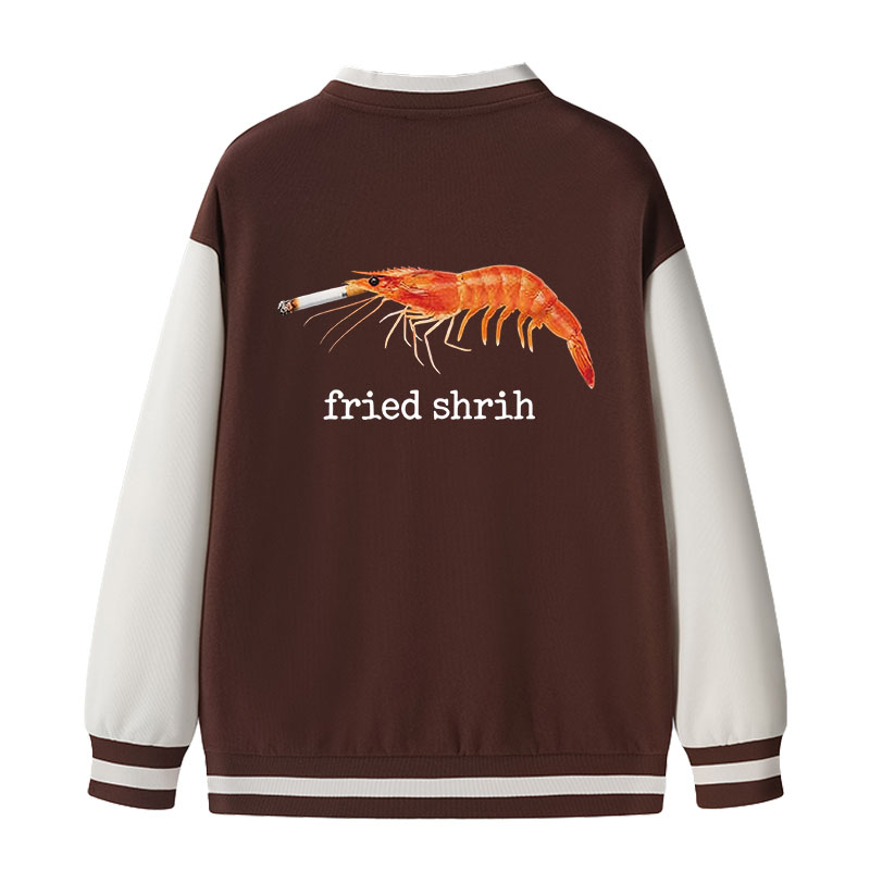 Tokyocanvas Fried Shrimp Varsity Jacket