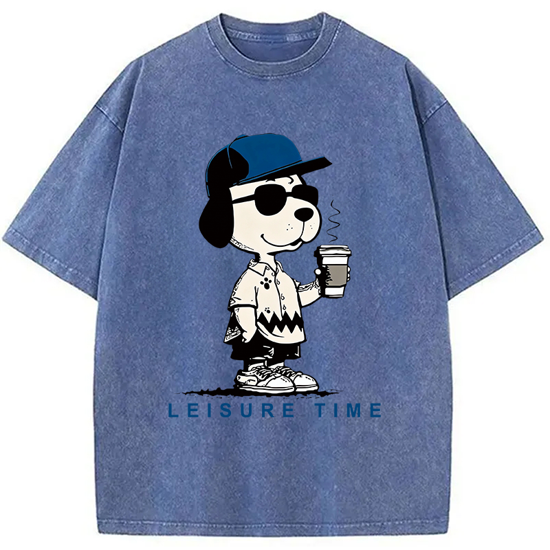 Tokyocanvas Dodger Snoopy Vintage Japanese Washed T-Shirt