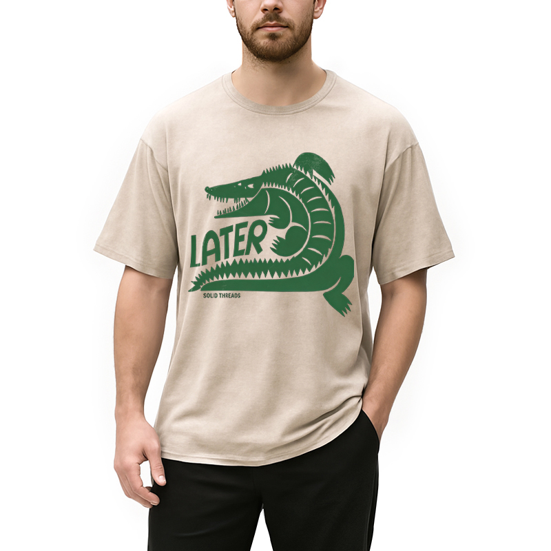 Tokyocanvas Later Gator Washed T-Shirt