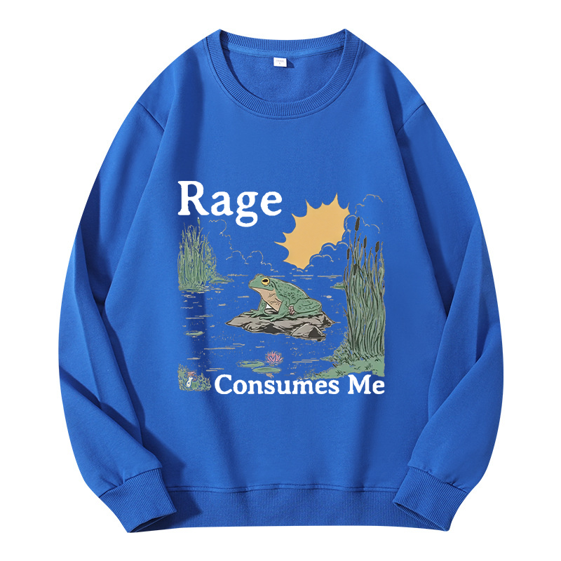 Tokyocanvas Rage Consumes Me Frog Pond Classic Sweatshirt
