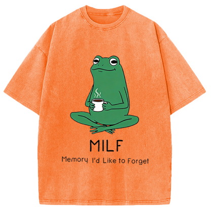 Tokyocanvas MILF Funny Washed T-Shirt