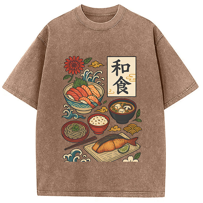 Tokyocanvas Japanese Cuisine Washed T-Shirt