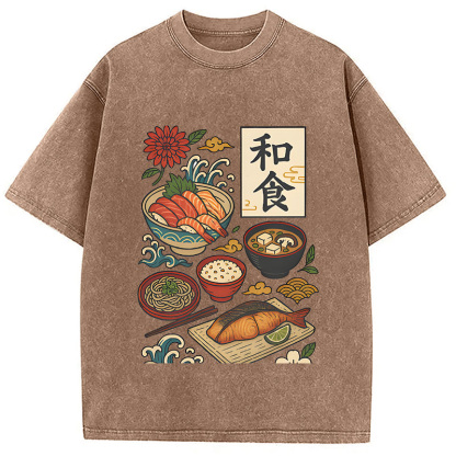 Tokyocanvas Japanese Cuisine Washed T-Shirt