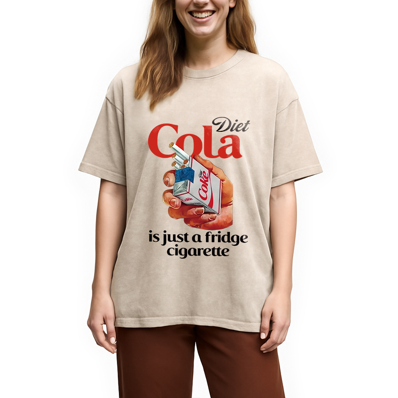 Tokyocanvas Diet Cola Is Just A Fridge Cigarette Washed T-Shirt