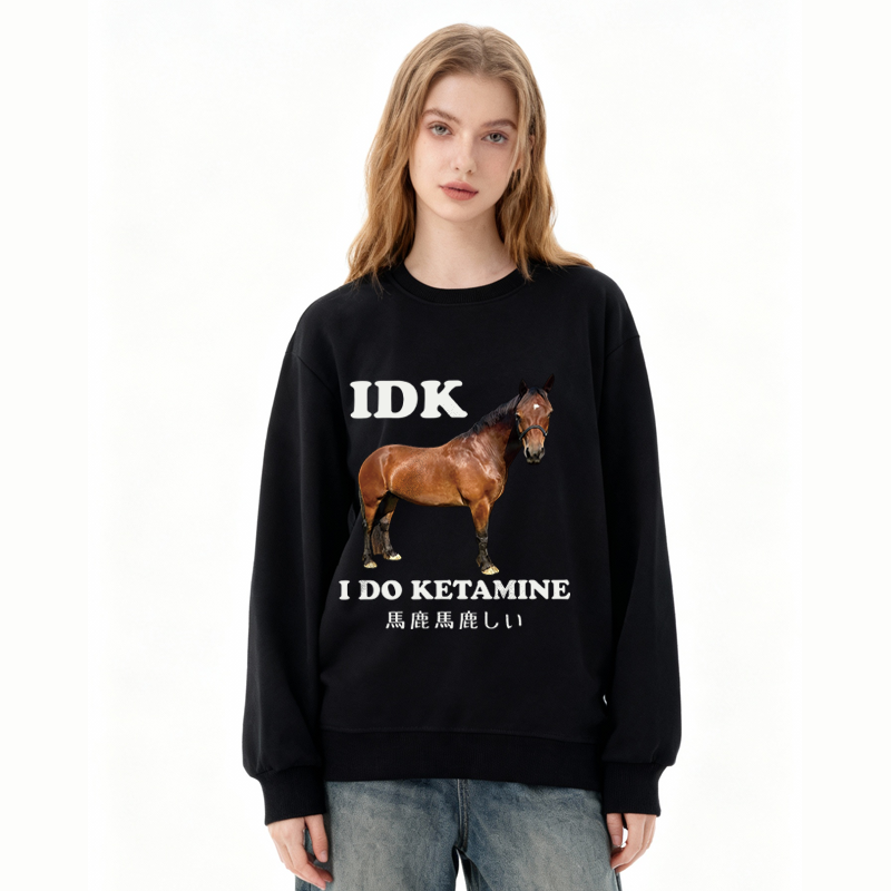 Tokyocanvas IDK I Do Ketamine Classic Sweatshirt