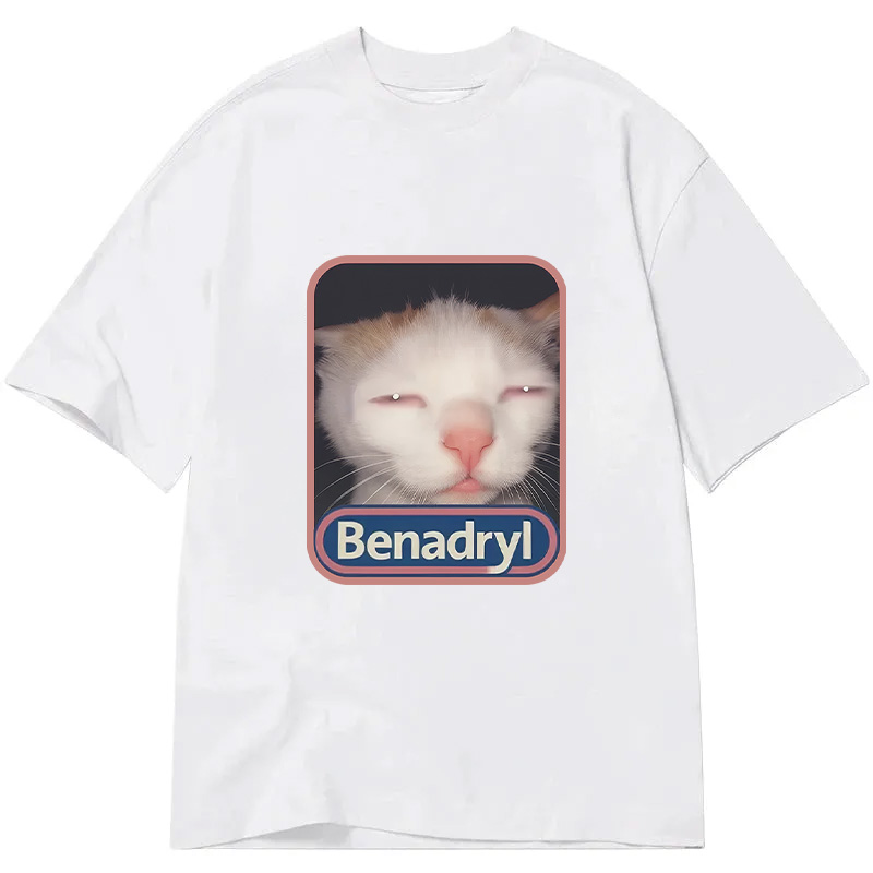 Tokyocanvas Benadryl Cat Meme Classic T-Shirt