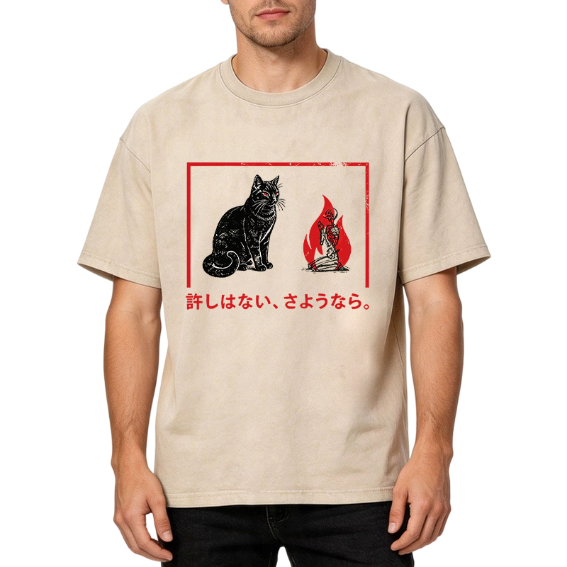 Tokyocanvas No Forgiveness Washed T-Shirt