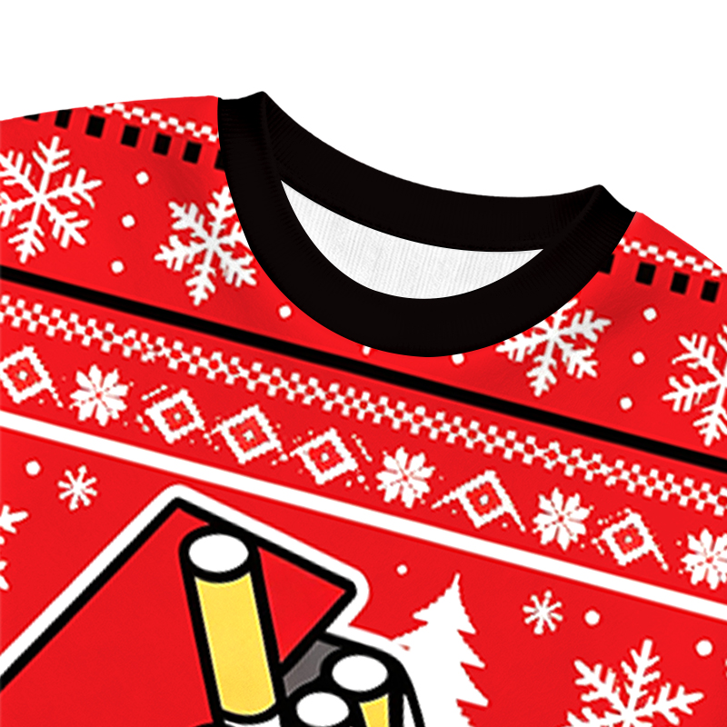 Tokyocanvas I Stand with Big Tobacco Christmas Ugly Sweatshirt