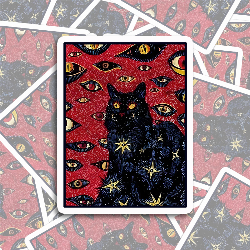 Tokyocanvas Mysterious Cat Sticker