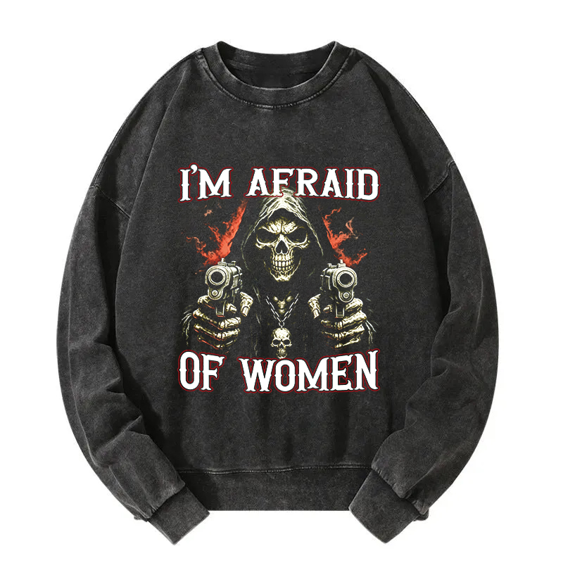 Tokyocanvas I'm Afraid Of Women Washed Sweatshirt