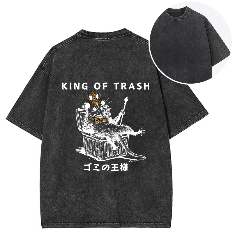 Tokyocanvas King Of Trash Back Washed T-Shirt