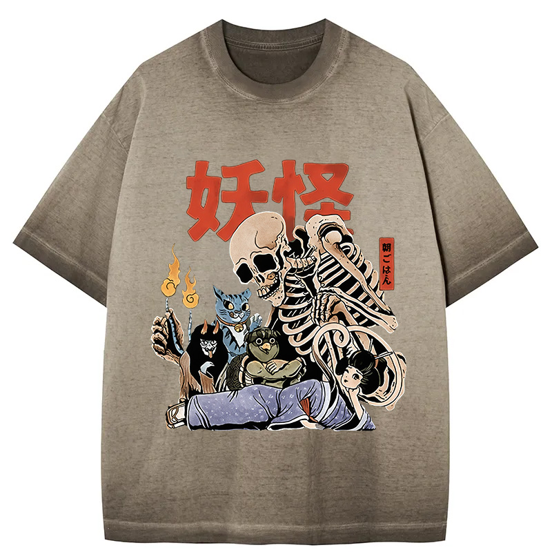 Tokyocanvas The Yokai Club Gradient Washed T-Shirt