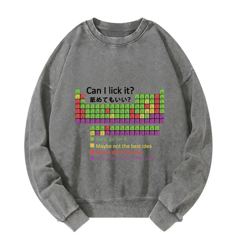 Tokyocanvas Can I Lick It Washed Sweatshirt
