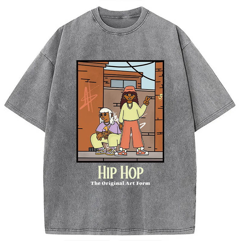 Tokyocanvas Hip Hop The Original Art Form Washed T-Shirt