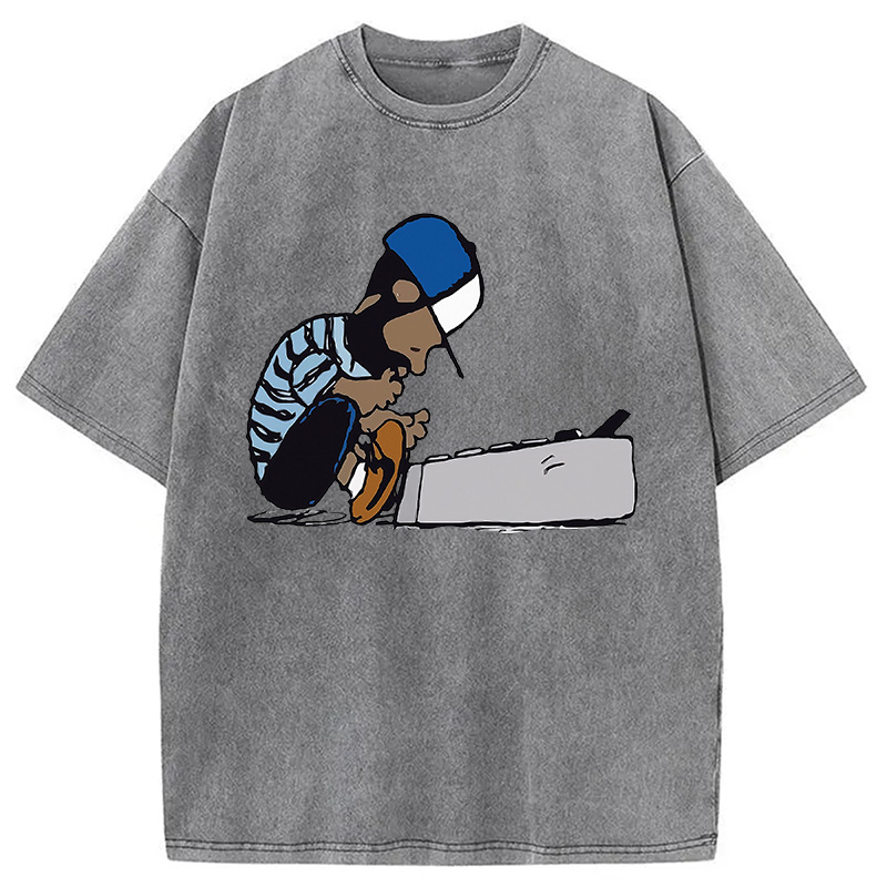 Tokyocanvas J Dilla Design Washed T-Shirt
