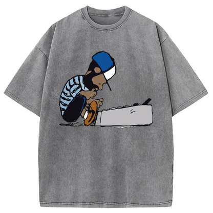 Tokyocanvas J Dilla Design Washed T-Shirt
