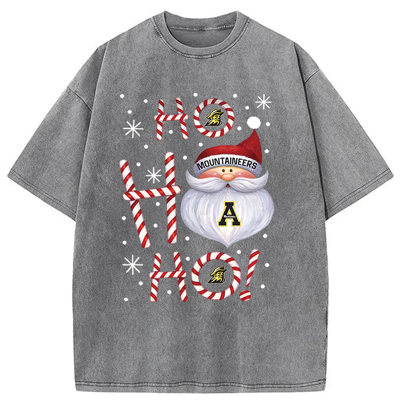 Tokyocanvas Santa ho ho ho Christmas Washed T-Shirt