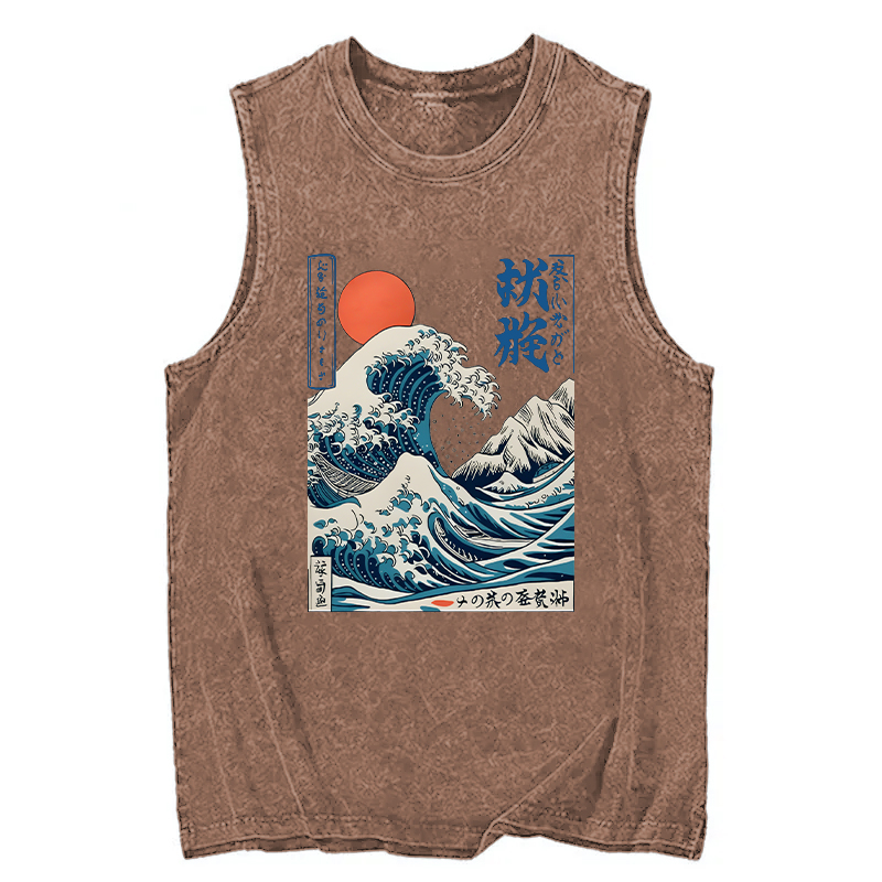 Tokyocanvas Ukiyo-e Ocean Waves Japan Washed Tank