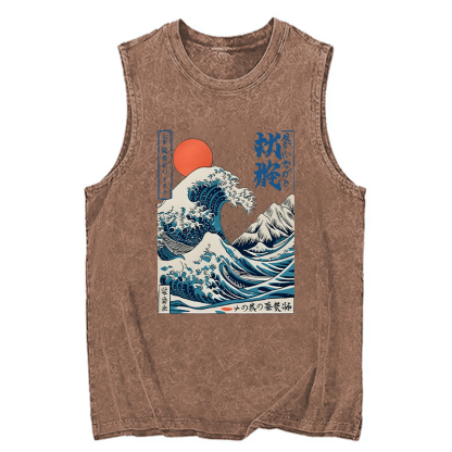 Tokyocanvas Ukiyo-e Ocean Waves Japan Washed Tank
