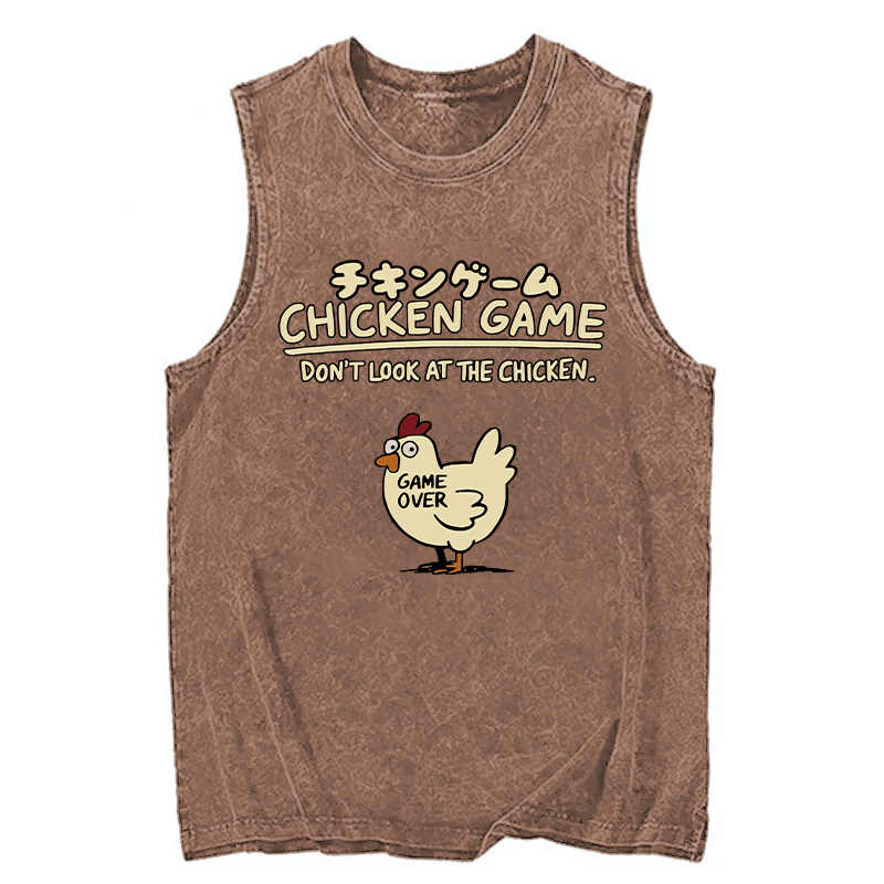 Tokyocanvas Chicken Game Cotton Washed Tank