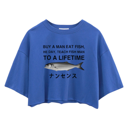 Tokyocanvas Funny To A Lifetime Crop Top