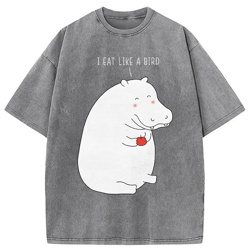 Tokyocanvas Humble Hippo Washed T-Shirt