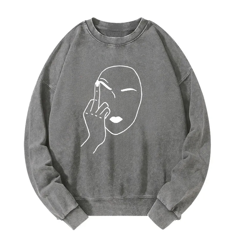 Tokyocanvas My Attitude Washed Sweatshirt