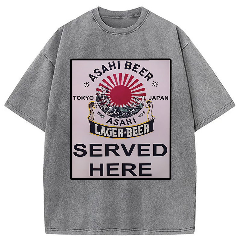 Tokyocanvas Japan Japanese Beer Bar Washed T-Shirt