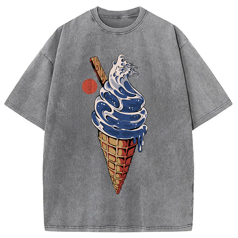 Tokyocanvas Great Ice Cream Washed T-Shirt