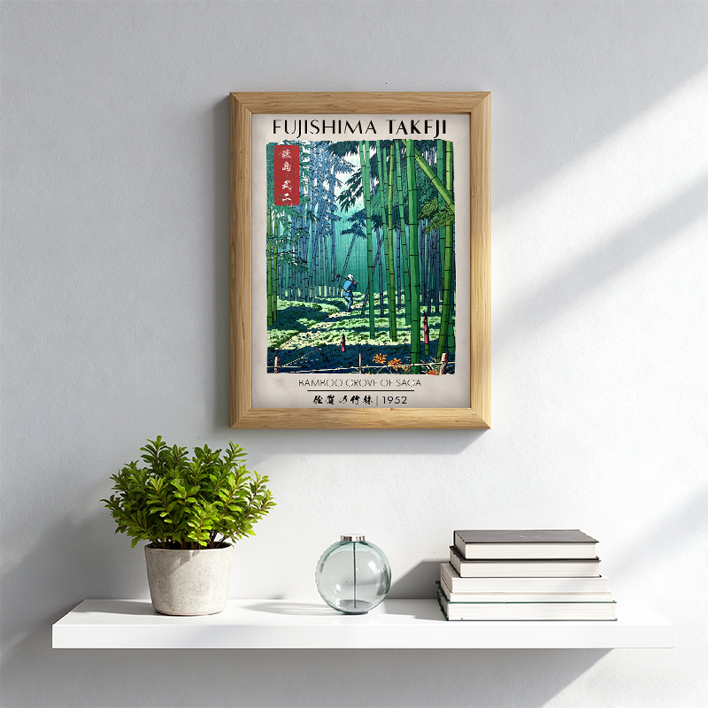 Tokyocanvas Bamboo Grove of Saga Framed Art Print