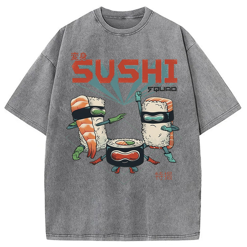 Tokyocanvas Sushi Squad Washed T-Shirt