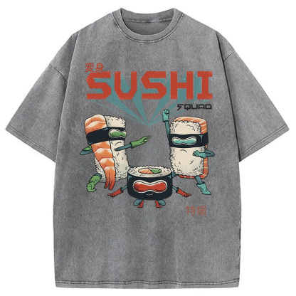 Tokyocanvas Sushi Squad Washed T-Shirt
