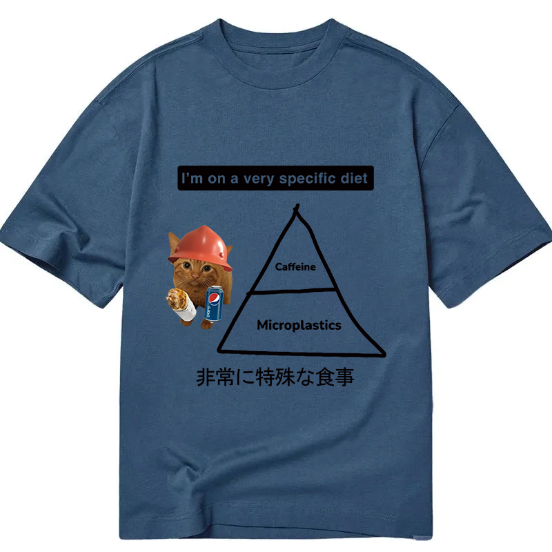 Tokyocanvas A Very Specific Diet Cat Meme Classic T-Shirt
