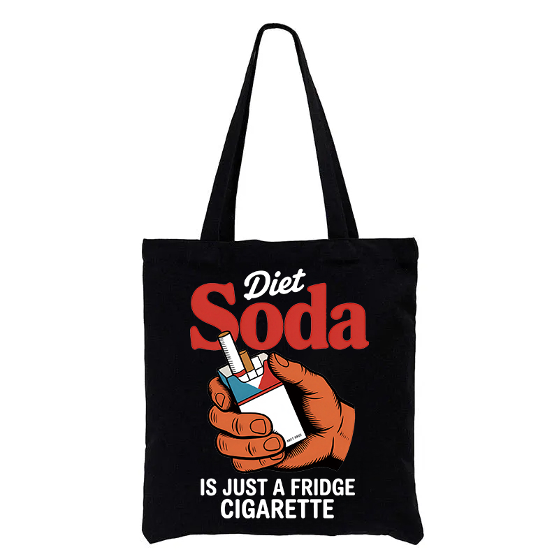 Tokyocanvas Diet Soda Is Just A Fridge Cigarette Funny Tote Bag