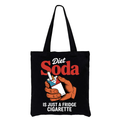 Tokyocanvas Diet Soda Is Just A Fridge Cigarette Funny Tote Bag