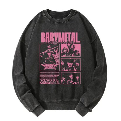 Tokyocanvas BABYMETAL Merch Washed Sweatshirt