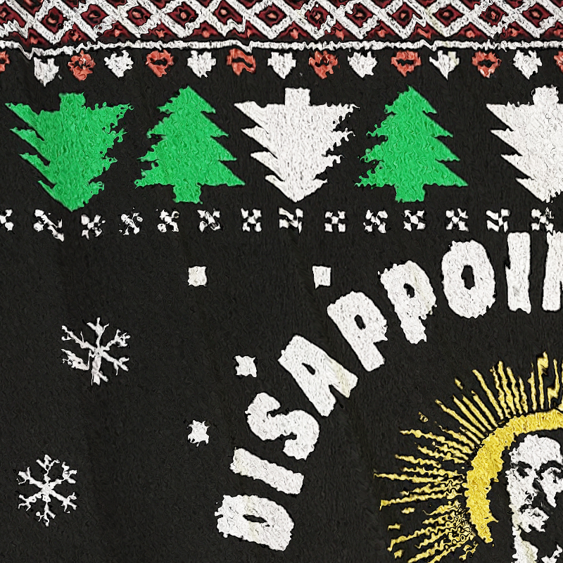 Tokyocanvas Funny Jesus Christmas Ugly Sweatshirt