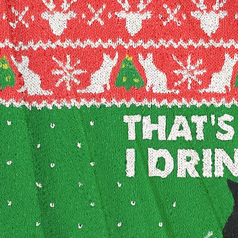 Tokyocanvas Black Cat Coffee Christmas Ugly Sweatshirt