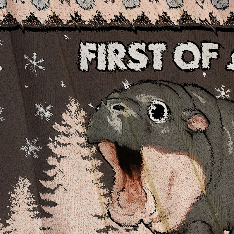 Tokyocanvas Funny Hippo Christmas Ugly Sweatshirt