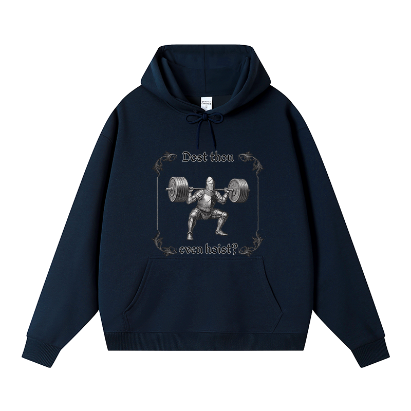 Tokyocanvas Dost Thou Even Hoist Fleece Lined Hoodie