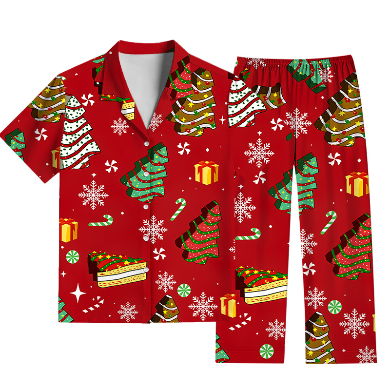 Tokyocanvas Christmas Tree Party Pajama Set