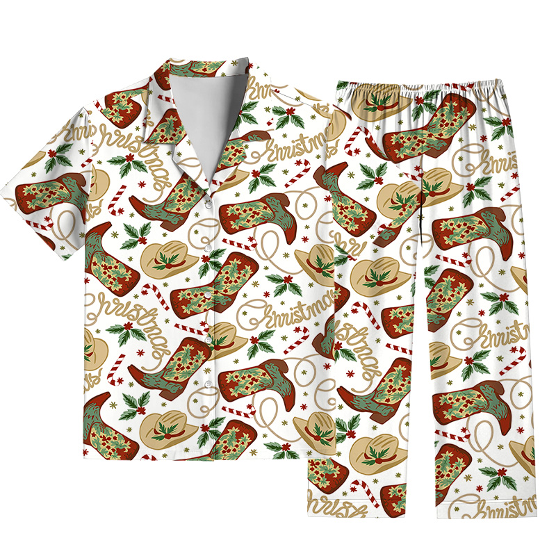 Tokyocanvas Western Christmas Pajama Set