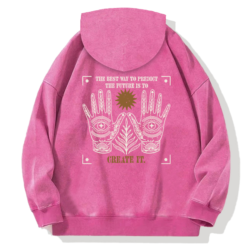 Tokyocanvas Creating The Future Back Washed Hoodie