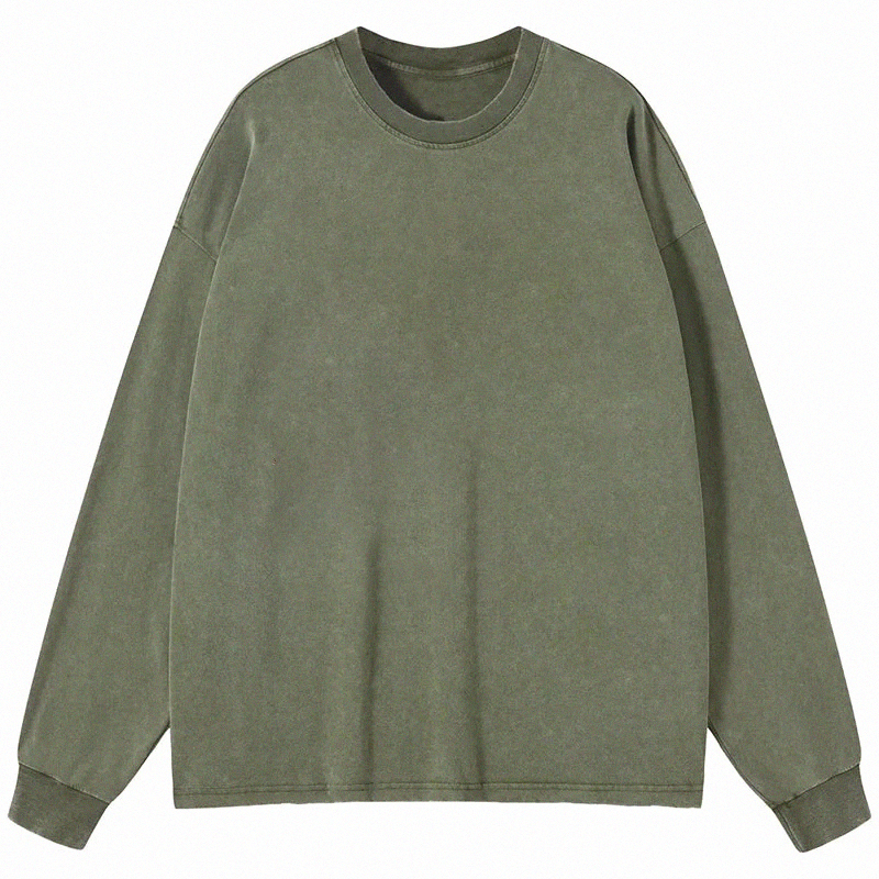 Tokyocanvas Custom Long Sleeve Washed T-Shirt
