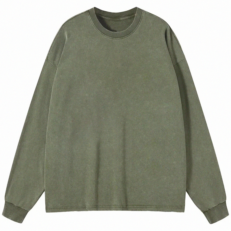 Tokyocanvas Custom Long Sleeve Washed T-Shirt