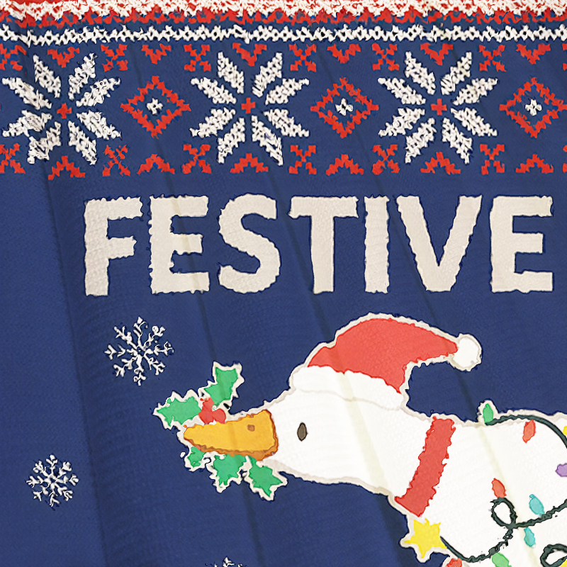 Tokyocanvas Festive Goose On The Loose Christmas Ugly Sweatshirt