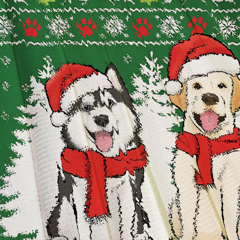 Tokyocanvas Woof You A Merry Christmas Christmas Ugly Sweatshirt